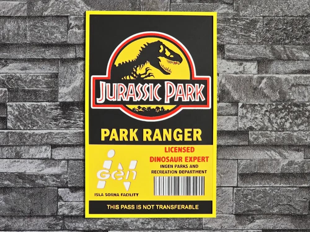 Hueforge Jurassic Park by StefBull85 HueForge model: Hueforge Jurassic Park by StefBull85