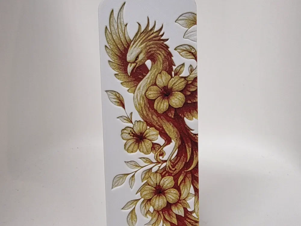 phoenix Bookmark by Morganja HueForge model: phoenix Bookmark by Morganja