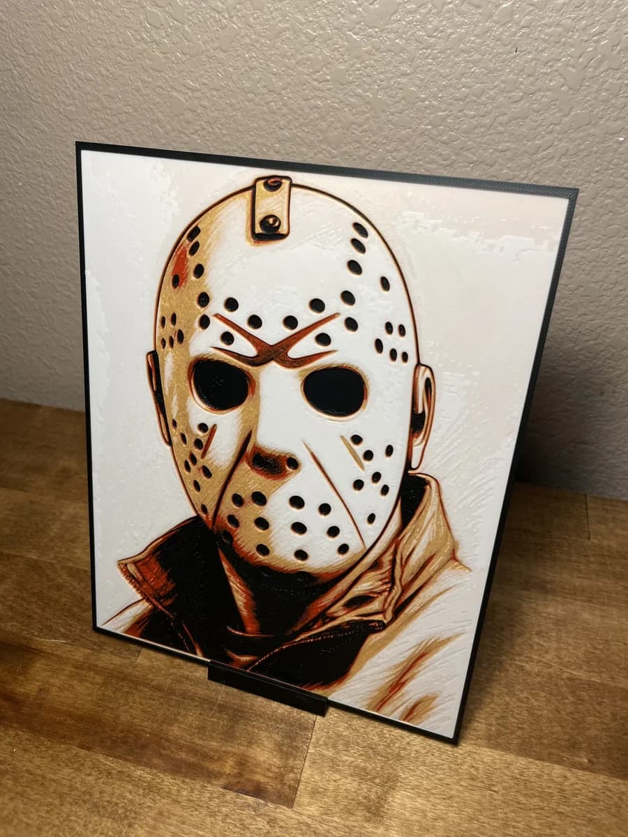 Jason - Friday the 13th by Cloudy Nostalgia HueForge model: Jason - Friday the 13th by Cloudy Nostalgia