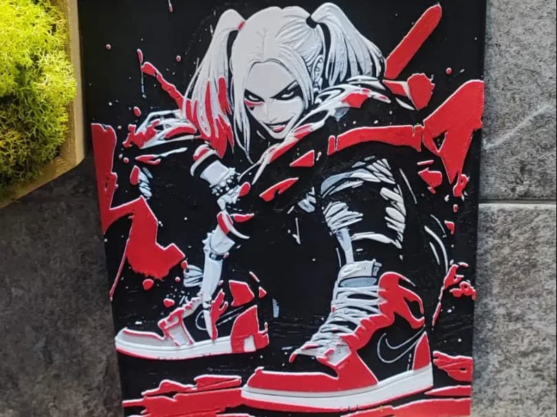 Harley Nike by Garuda3D HueForge model: Harley Nike by Garuda3D