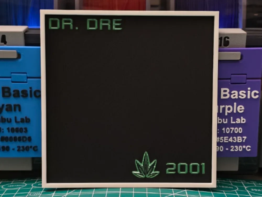 Dr. Dre (2001) Album - Hueforge Art by Lumpy3D HueForge model: Dr. Dre (2001) Album - Hueforge Art by Lumpy3D