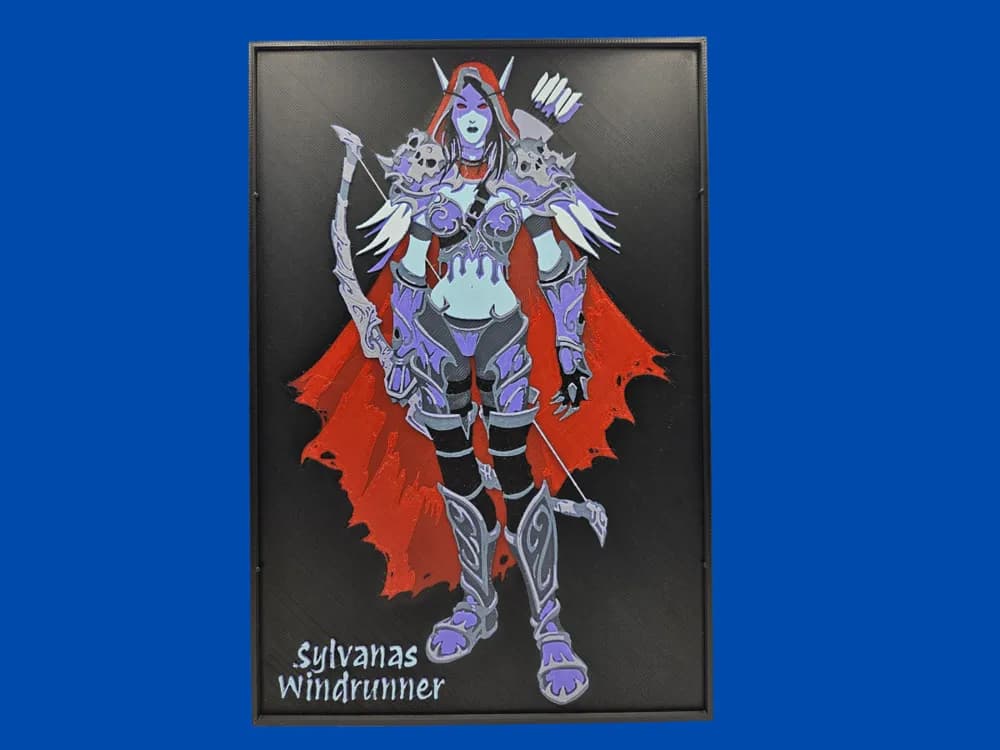 Sylvanas Windrunner by BusyKikiBee HueForge model: Sylvanas Windrunner by BusyKikiBee