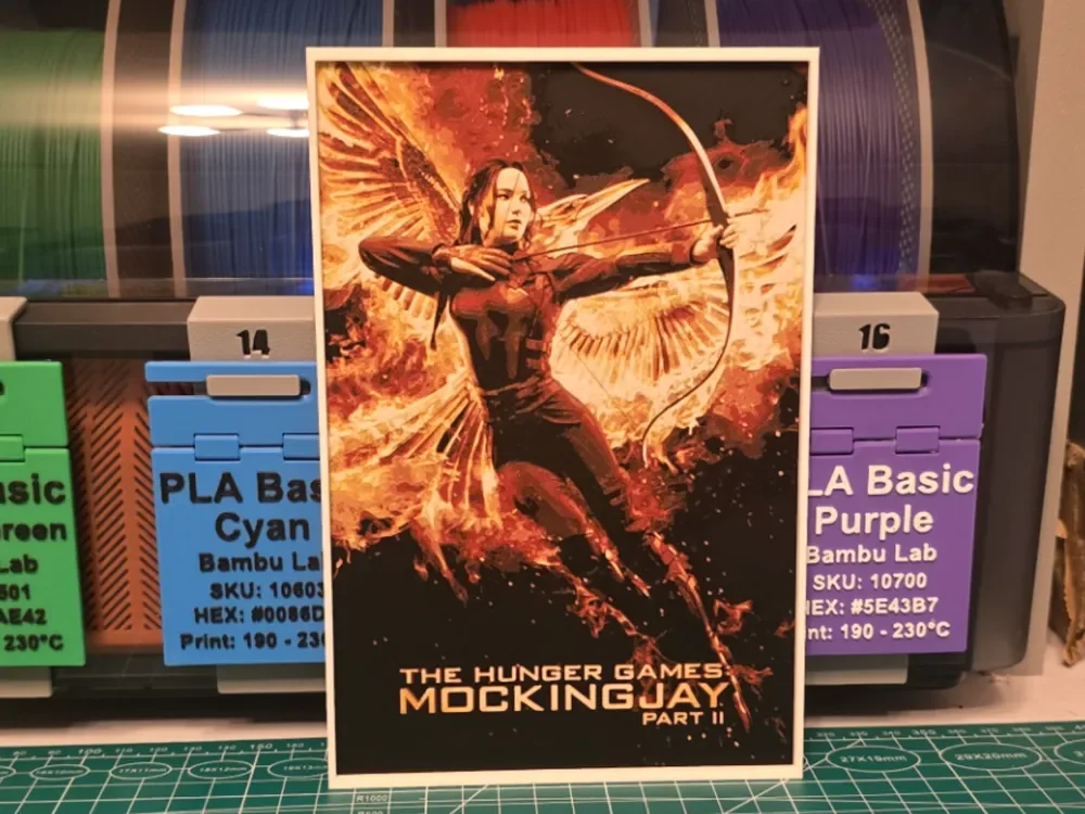 The Hunger Games: Mockingjay Part 2 - Hueforge Art by Lumpy3D HueForge model: The Hunger Games: Mockingjay Part 2 - Hueforge Art by Lumpy3D