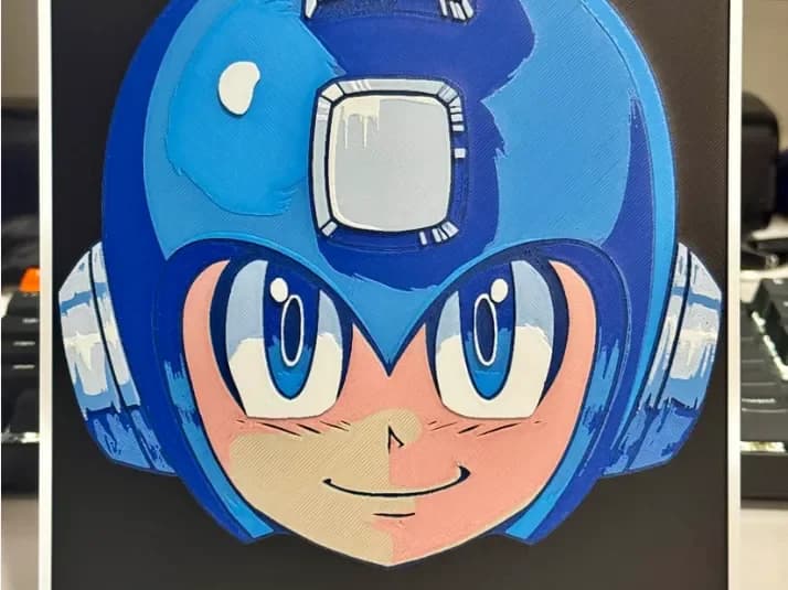 HueForge model: Mega Man by Strata Prints