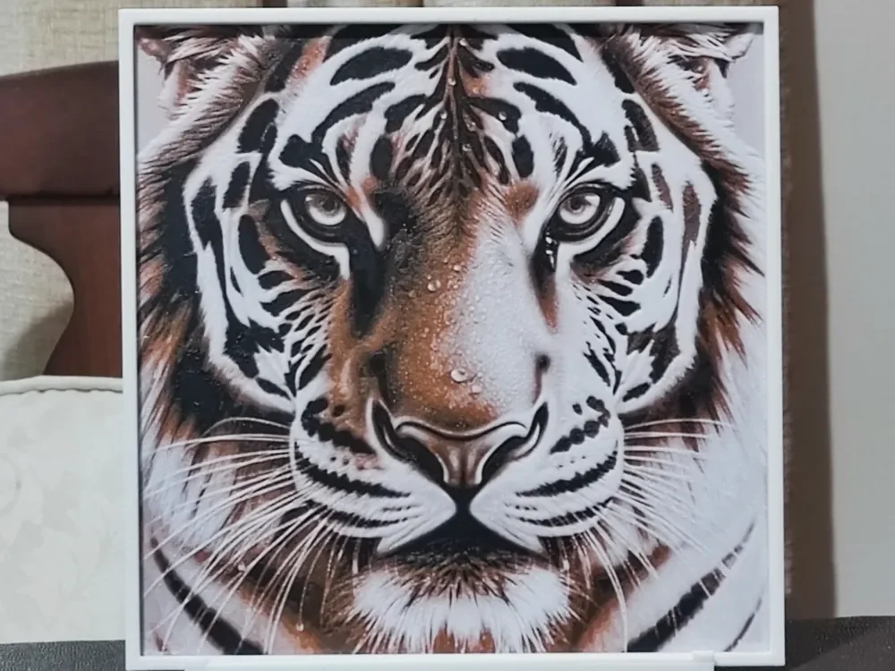 Tiger - HueForge 3 Color by BoDad HueForge model: Tiger - HueForge 3 Color by BoDad