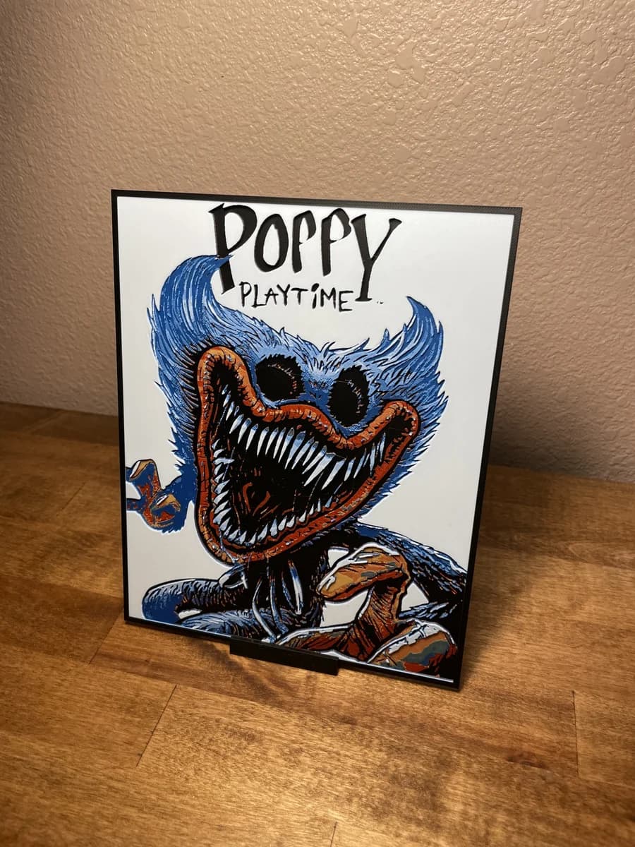 Huggy Wuggy by Cloudy Nostalgia HueForge model: Huggy Wuggy by Cloudy Nostalgia