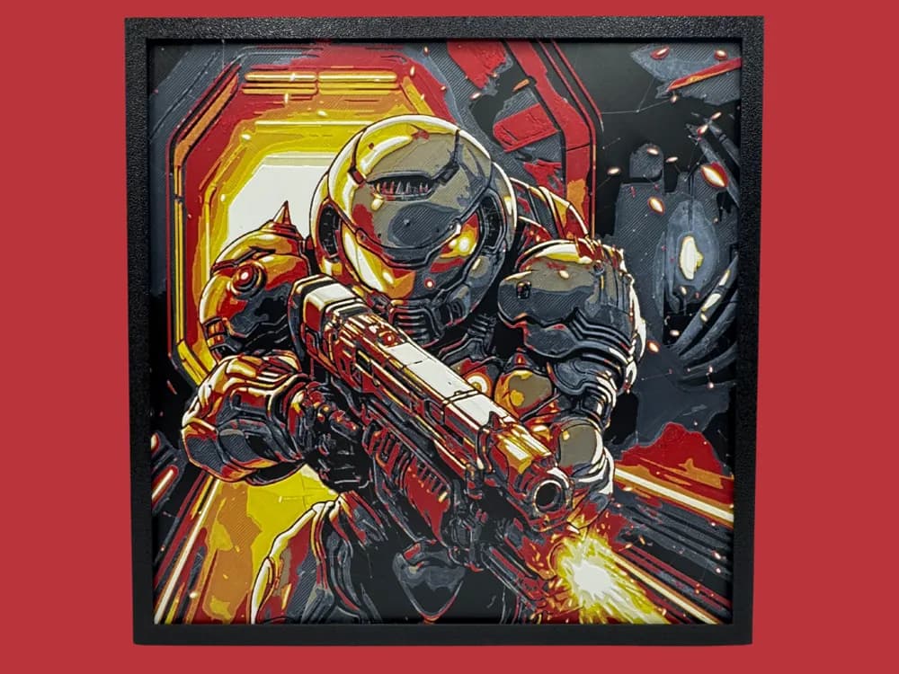 Doom Slayer by Canadian Gamer HueForge model: Doom Slayer by Canadian Gamer