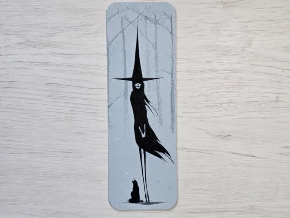 Witch and Cat Bookmark Witch and Cat Bookmark