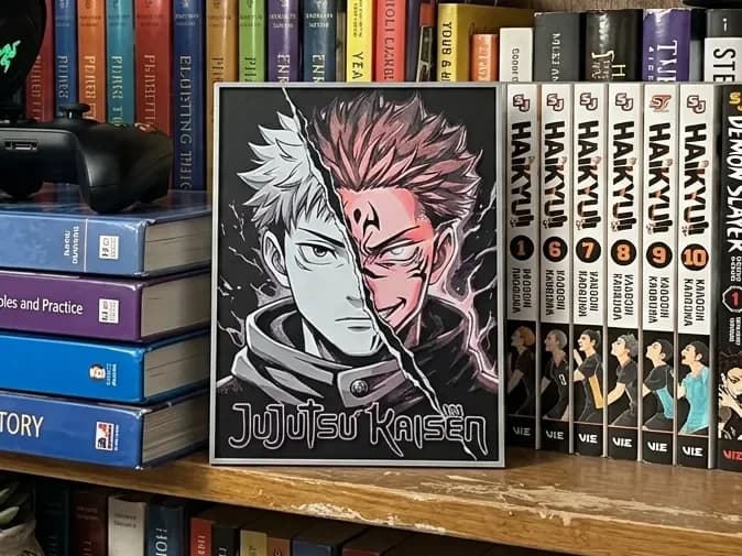 Yuji x Sukuna - Jujutsu Kaisen - HueForge by keko HueForge model: Yuji x Sukuna - Jujutsu Kaisen - HueForge by keko