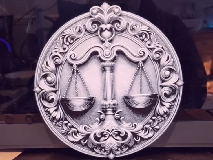 Libra- Zodiac sign - Hueforge - 2 colours by 3dGlow HueForge model: Libra- Zodiac sign - Hueforge - 2 colours by 3dGlow