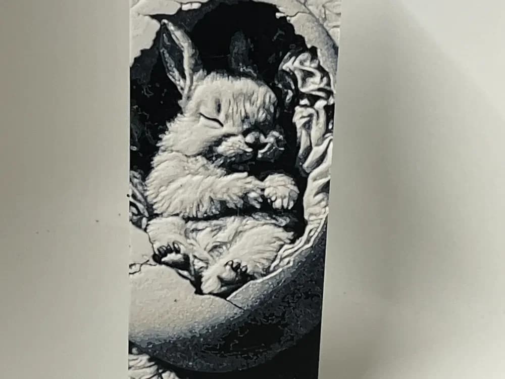 Bunny bookmark by Morganja HueForge model: Bunny bookmark by Morganja