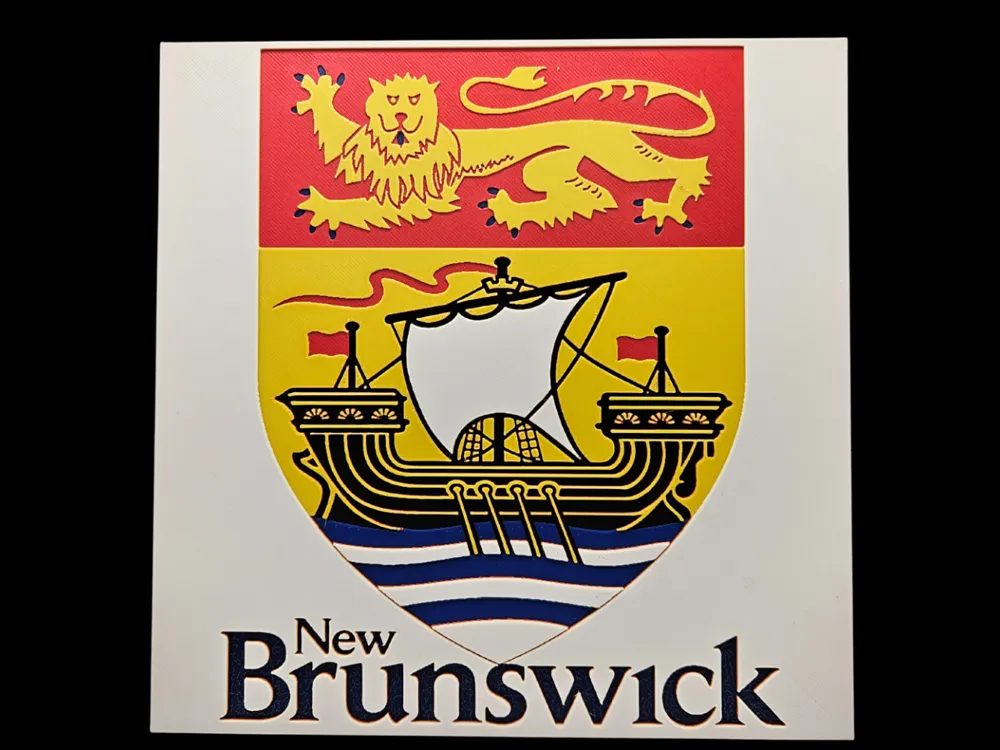 HueForge model: New Brunswick by BusyKikiBee