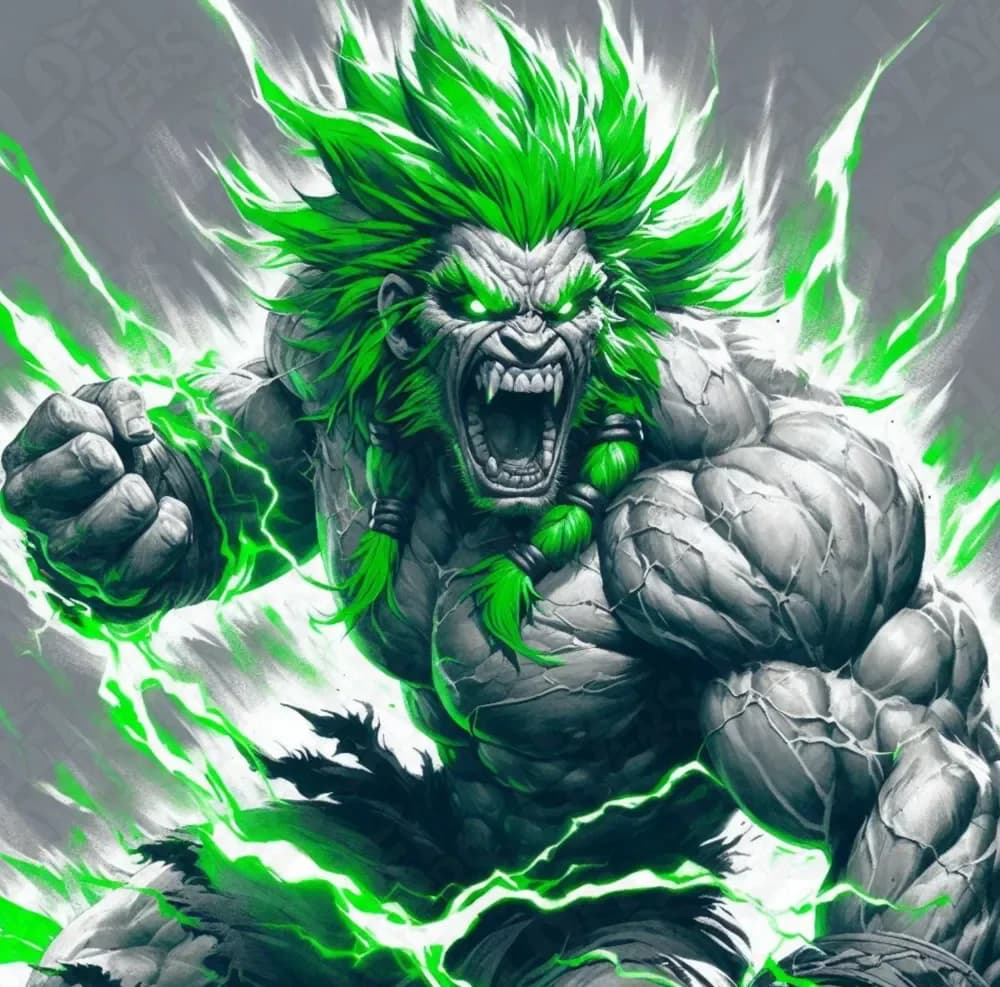 Blanka (Street Fighter) Hueforge by LoFi Layers HueForge model: Blanka (Street Fighter) Hueforge by LoFi Layers