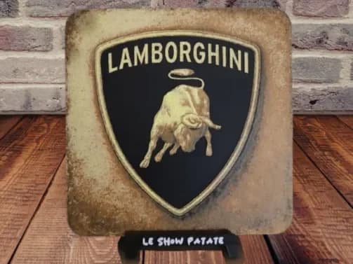 Plaque Lamborghini Hueforge by leshowpatate HueForge model: Plaque Lamborghini Hueforge by leshowpatate