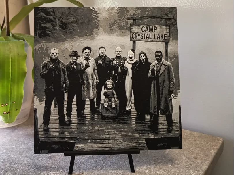 Horror Movie Slasher Hueforge by 3DNesy HueForge model: Horror Movie Slasher Hueforge by 3DNesy