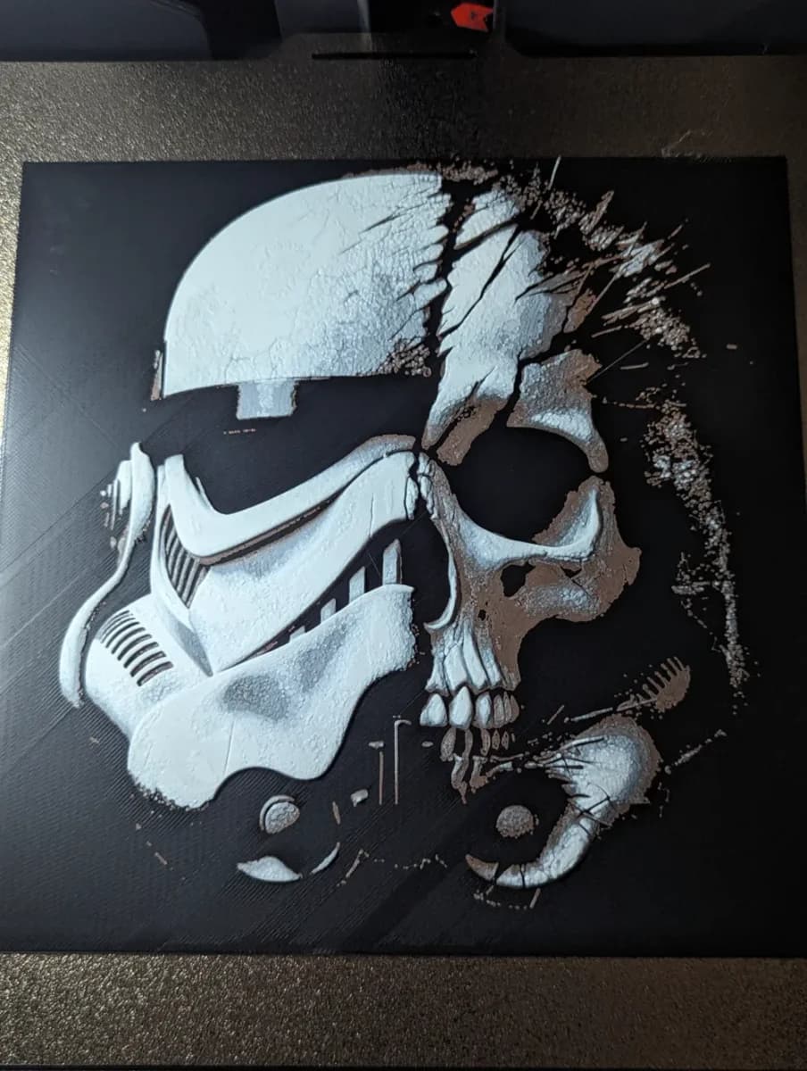 Stormtrooper Skull hueforge by the_bearded_jedi HueForge model: Stormtrooper Skull hueforge by the_bearded_jedi