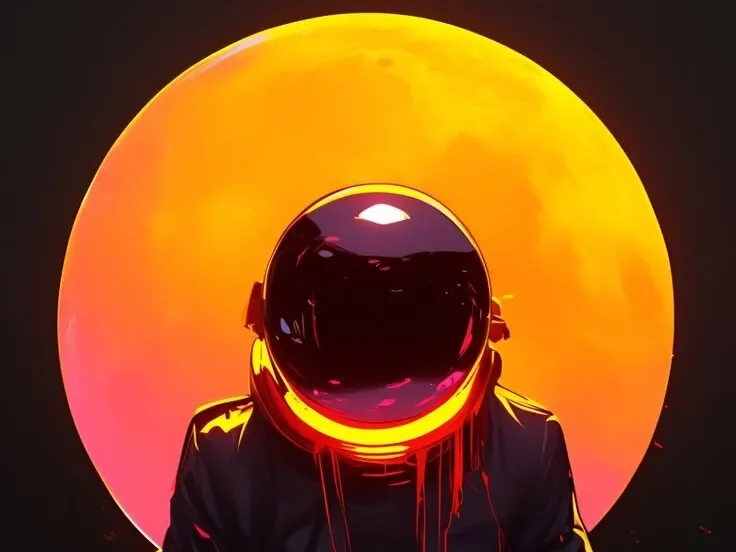 Dark Mode Astronaut by 3D Gallery Realm HueForge model: Dark Mode Astronaut by 3D Gallery Realm