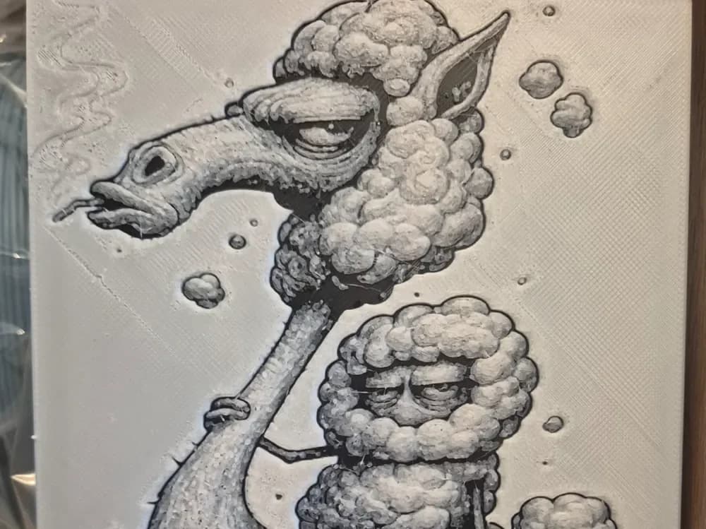 Llama Man hueforge by Buntsta HueForge model: Llama Man hueforge by Buntsta