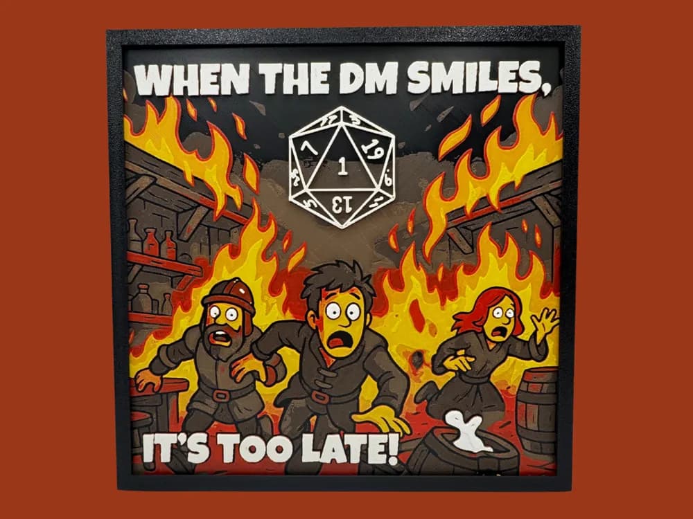 D&D - When the DM Smiles by Canadian Gamer HueForge model: D&D - When the DM Smiles by Canadian Gamer