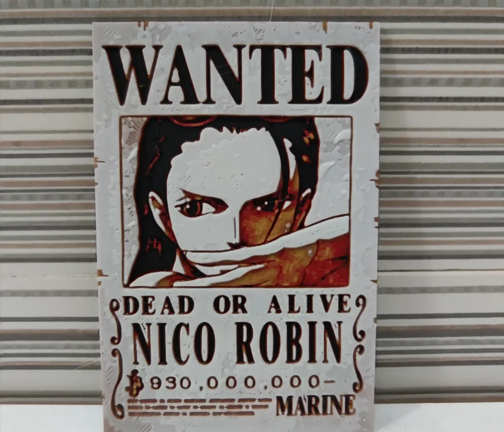 Hueforge style letter from Nico Robin Hueforge style letter from Nico Robin