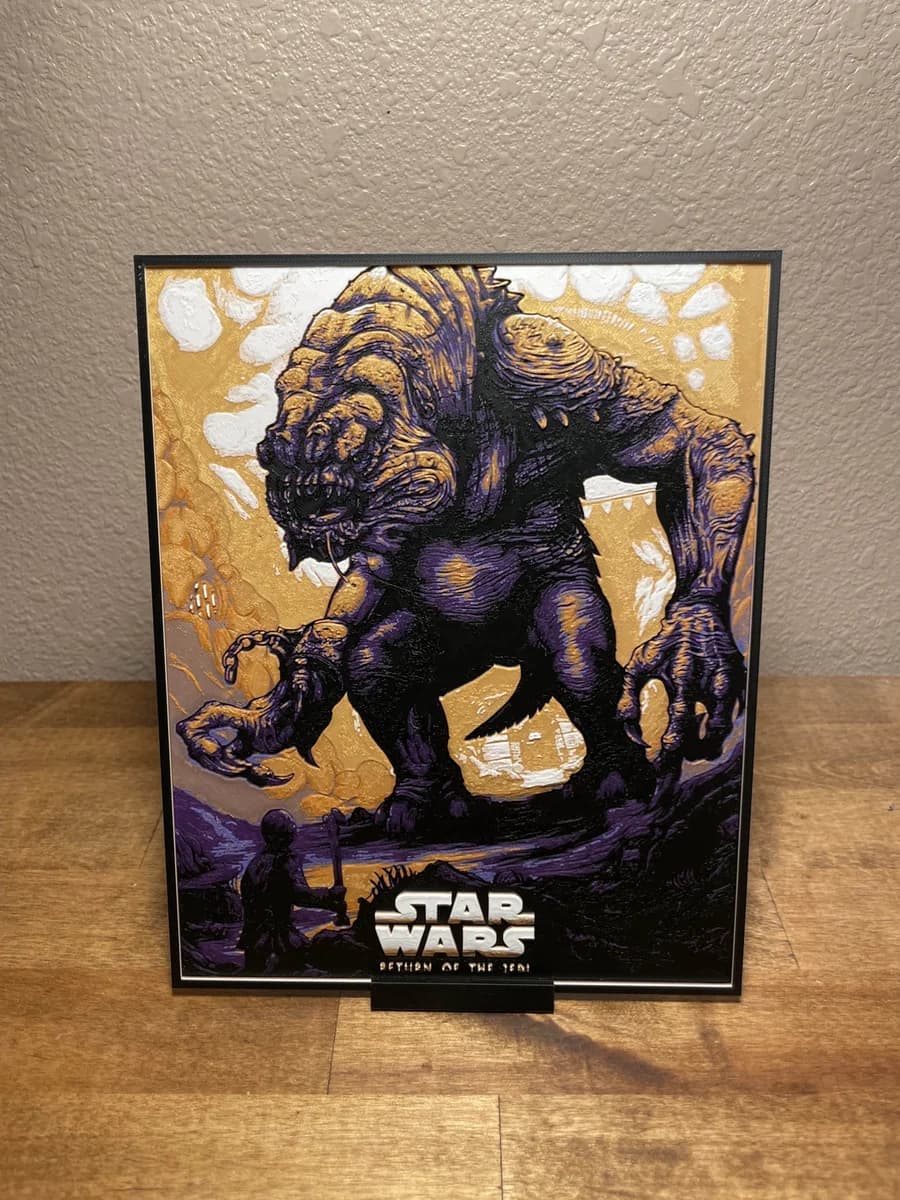 Star Wars - Return of the Jedi by Cloudy Nostalgia HueForge model: Star Wars - Return of the Jedi by Cloudy Nostalgia