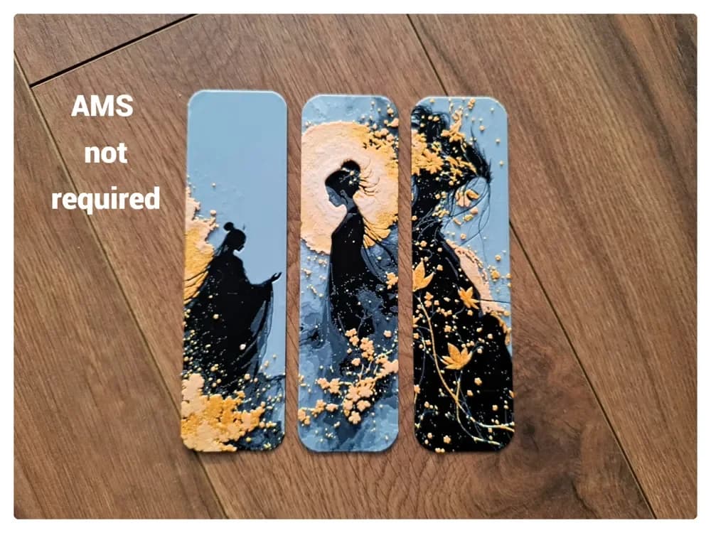 Fantasy Japanese Style golden bookmark set Fantasy Japanese Style golden bookmark set