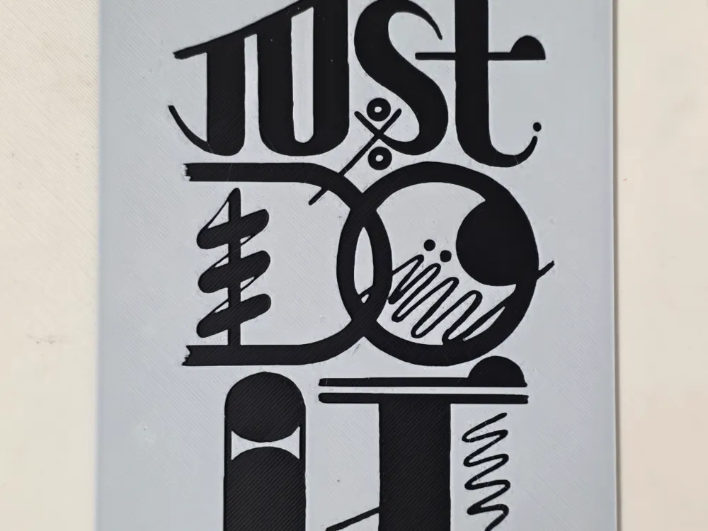 Just Do it Hueforge by Morganja HueForge model: Just Do it Hueforge by Morganja