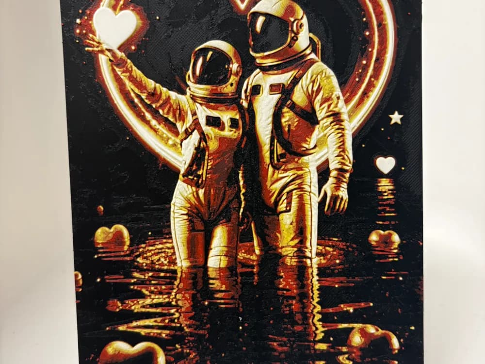 Love Space Hueforge by Morganja HueForge model: Love Space Hueforge by Morganja