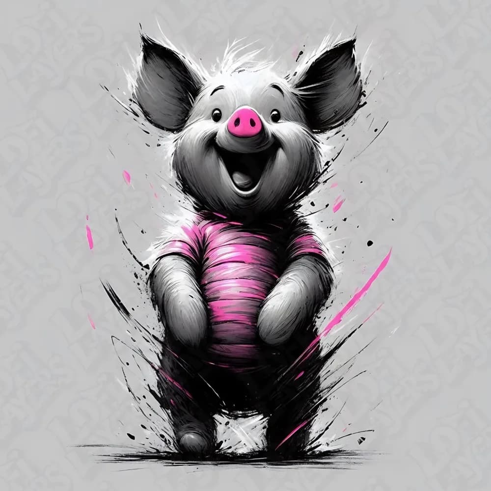 Piglet Hueforge by LoFi Layers HueForge model: Piglet Hueforge by LoFi Layers