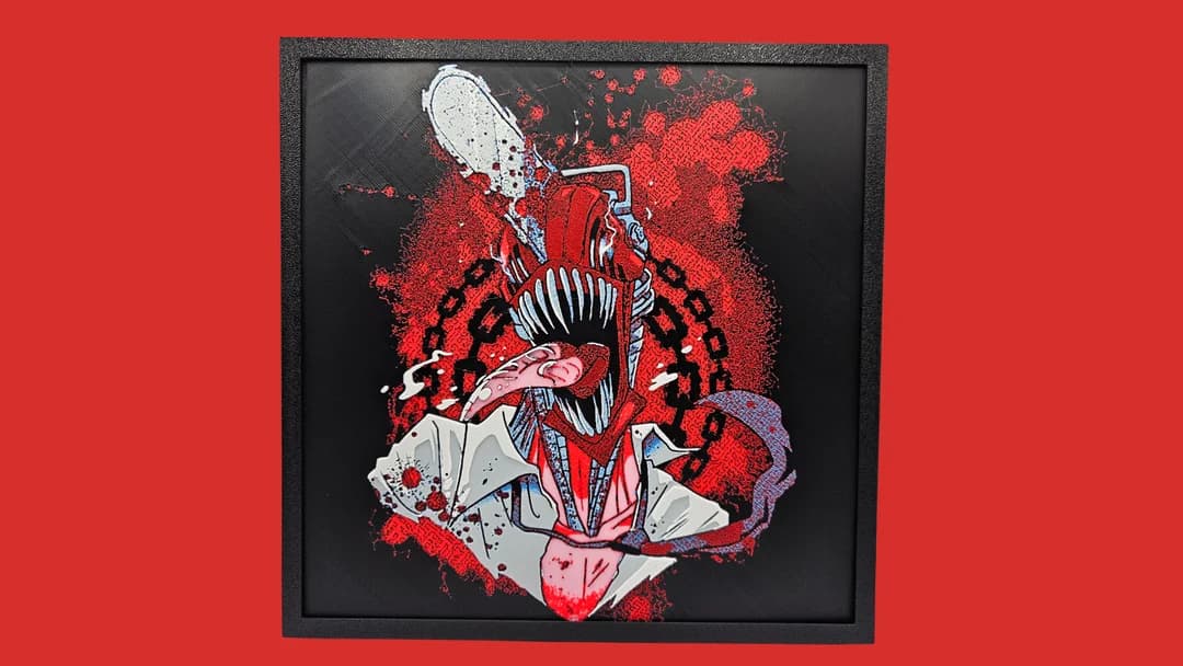 Chainsaw Man by BusyKikiBee HueForge model: Chainsaw Man by BusyKikiBee