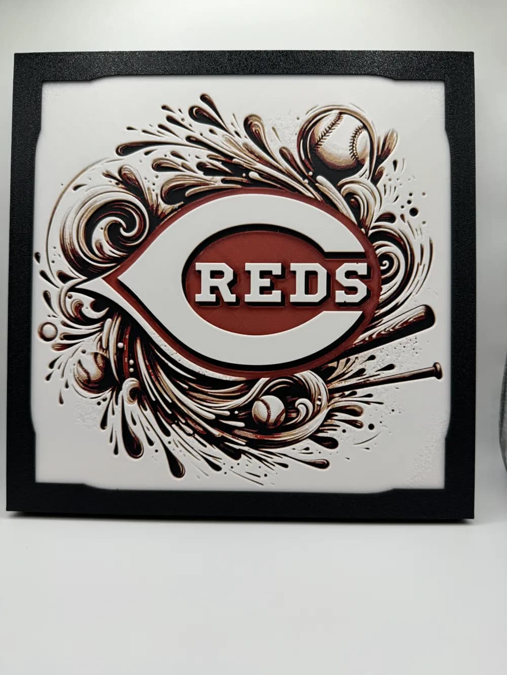 HueForge model: Cincinnati Reds - MLB Hueforge by Canadian Gamer