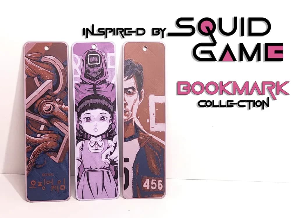 Inspired by Squid Game series bookmark by Danz HueForge model: Inspired by Squid Game series bookmark by Danz