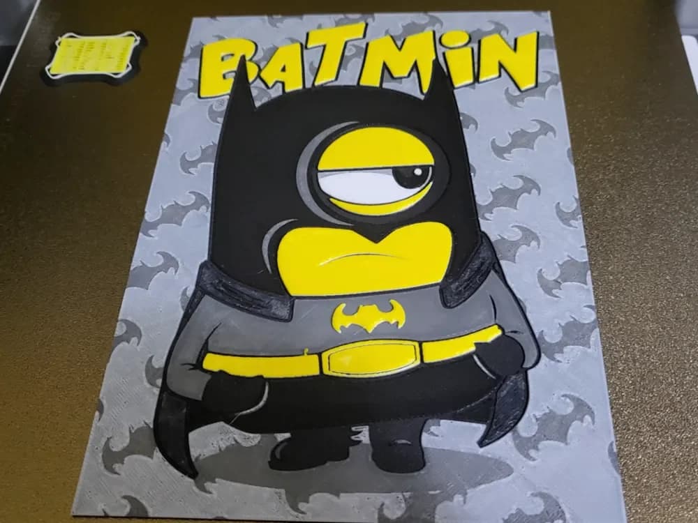 Hueforge - BatMinion by Luckyfer HueForge model: Hueforge - BatMinion by Luckyfer