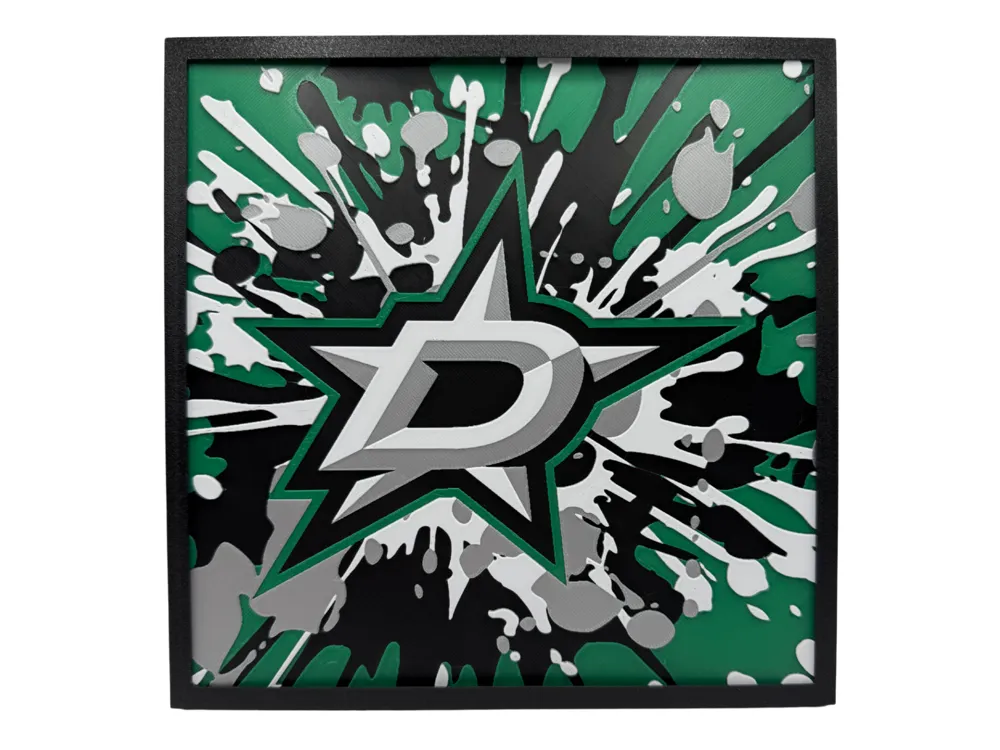 Dallas Stars - NHL Series 2 by Canadian Gamer HueForge model: Dallas Stars - NHL Series 2 by Canadian Gamer
