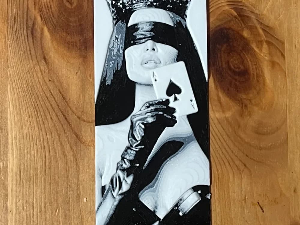queen bookmark by Morganja HueForge model: queen bookmark by Morganja