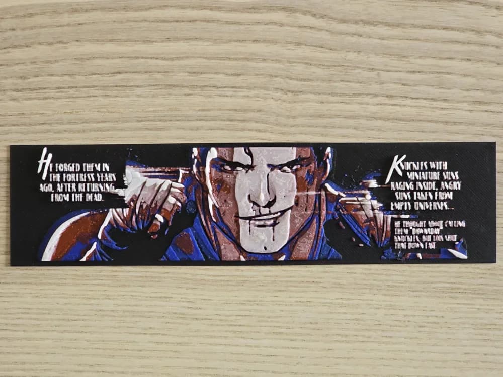 HueForge model: Superman - DC K.O - HueForge by EisenWorld