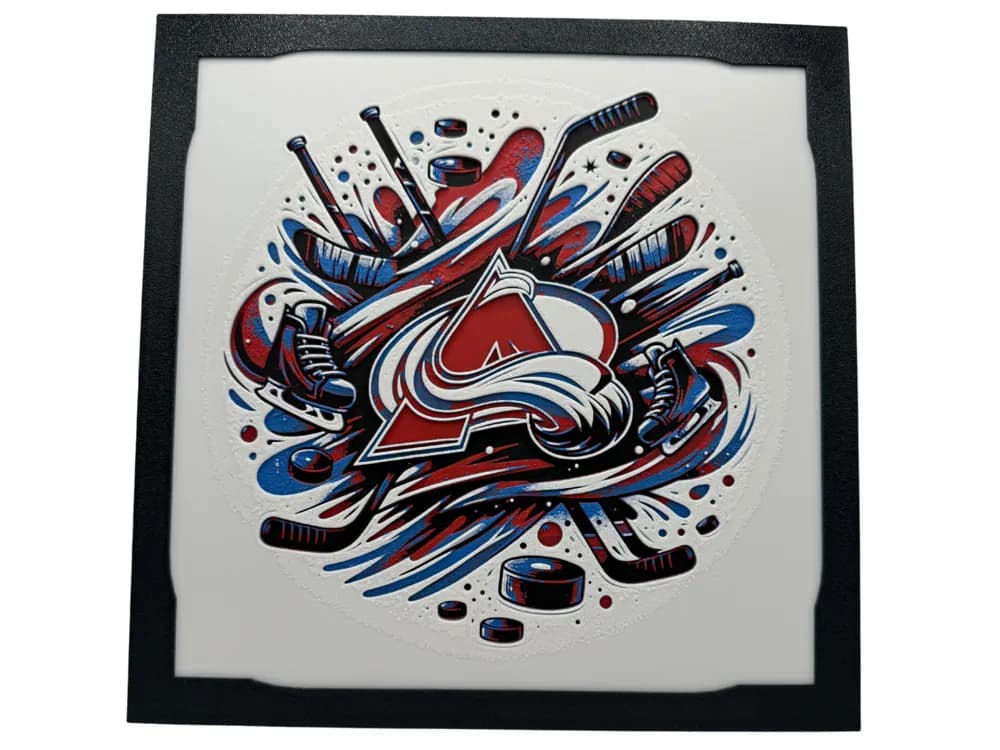 Colorado Avalanche - NHL Hueforge by Canadian Gamer HueForge model: Colorado Avalanche - NHL Hueforge by Canadian Gamer