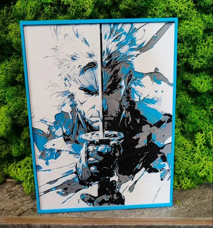 Metal Gear by Garuda3D HueForge model: Metal Gear by Garuda3D
