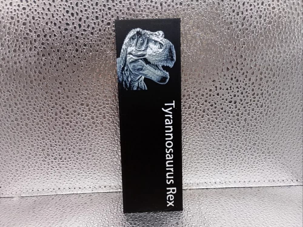 Tyrannosaurus Rex Bookmark hueforge by Borishotch Industries HueForge model: Tyrannosaurus Rex Bookmark hueforge by Borishotch Industries