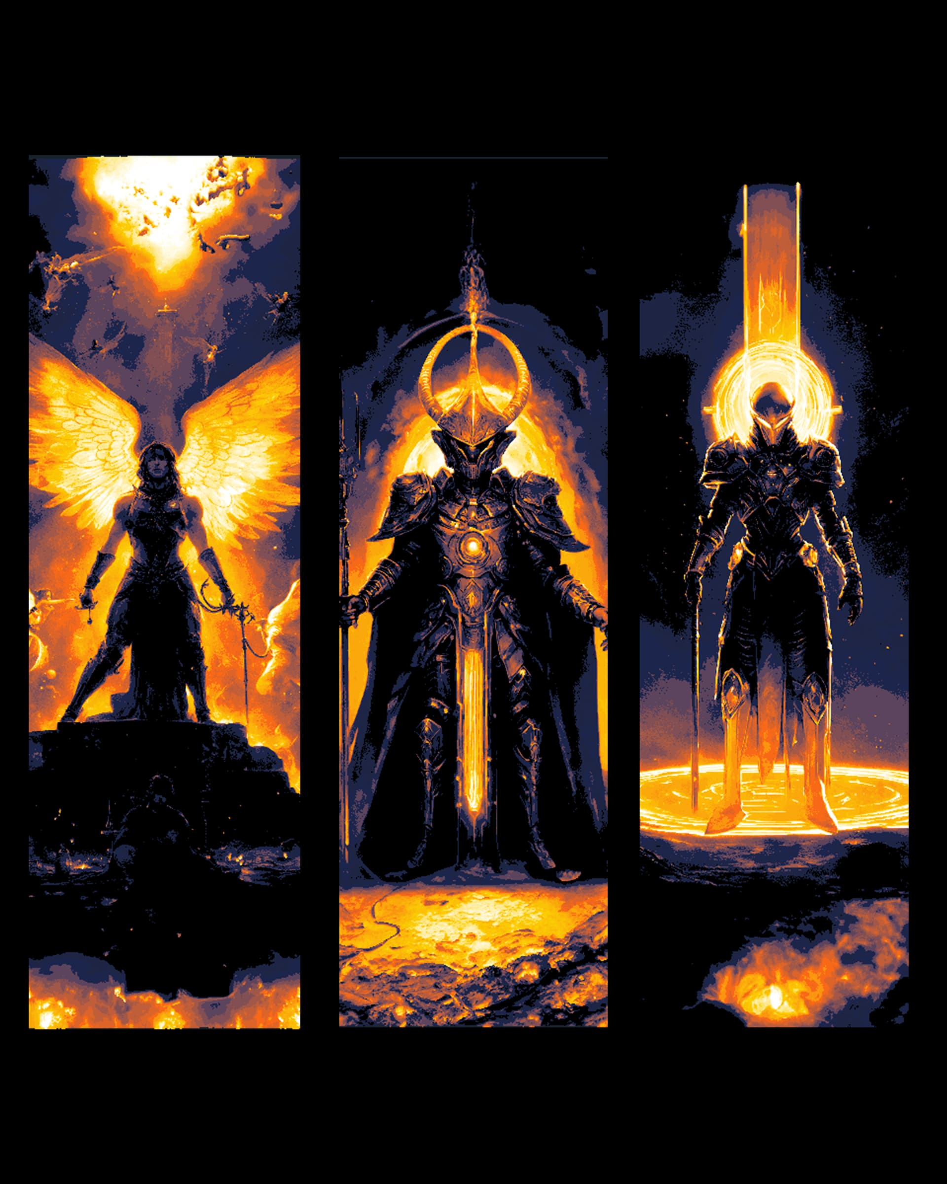 Birth of God Titans - The battle for all - Set of Bookmarks by BooneCo3d HueForge model: Birth of God Titans - The battle for all - Set of Bookmarks by BooneCo3d
