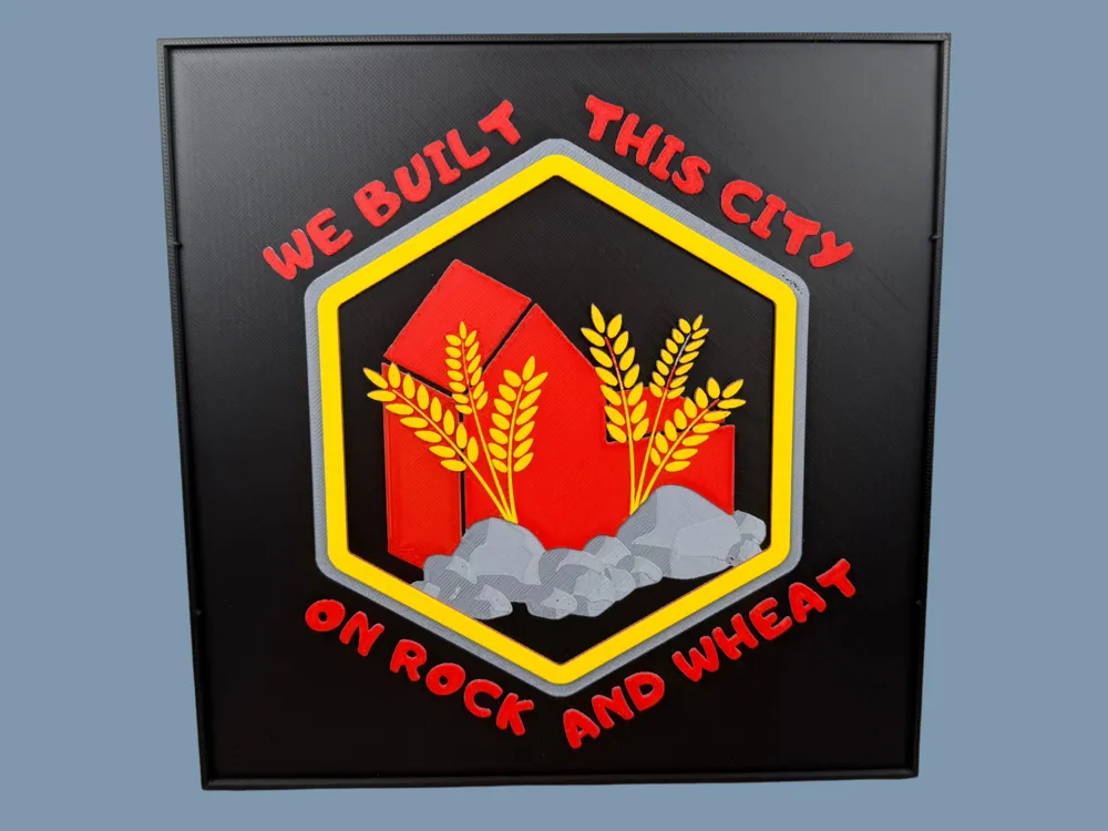 We Built This City on Rock and Wheat - Catan by Canadian Gamer HueForge model: We Built This City on Rock and Wheat - Catan by Canadian Gamer