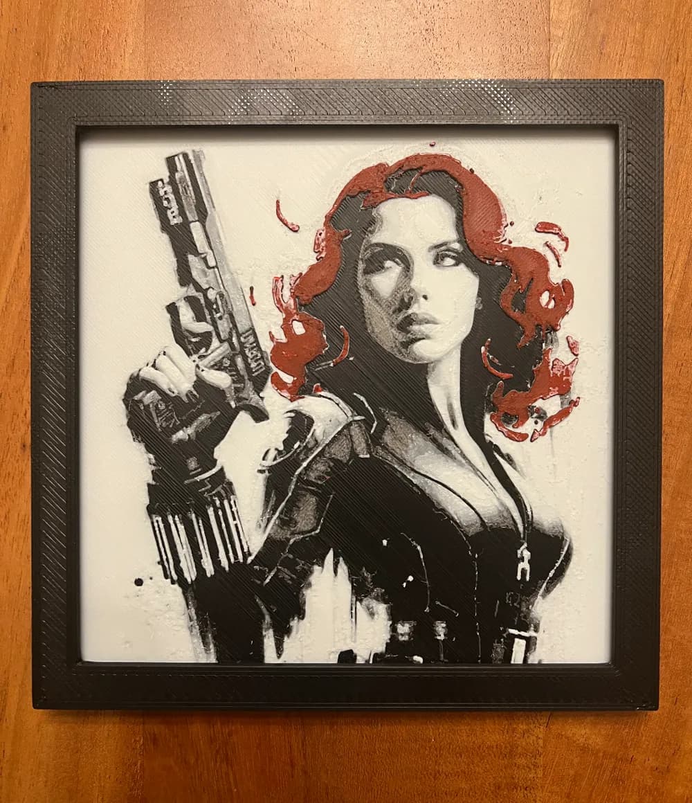 Black Widow with Red Hair
