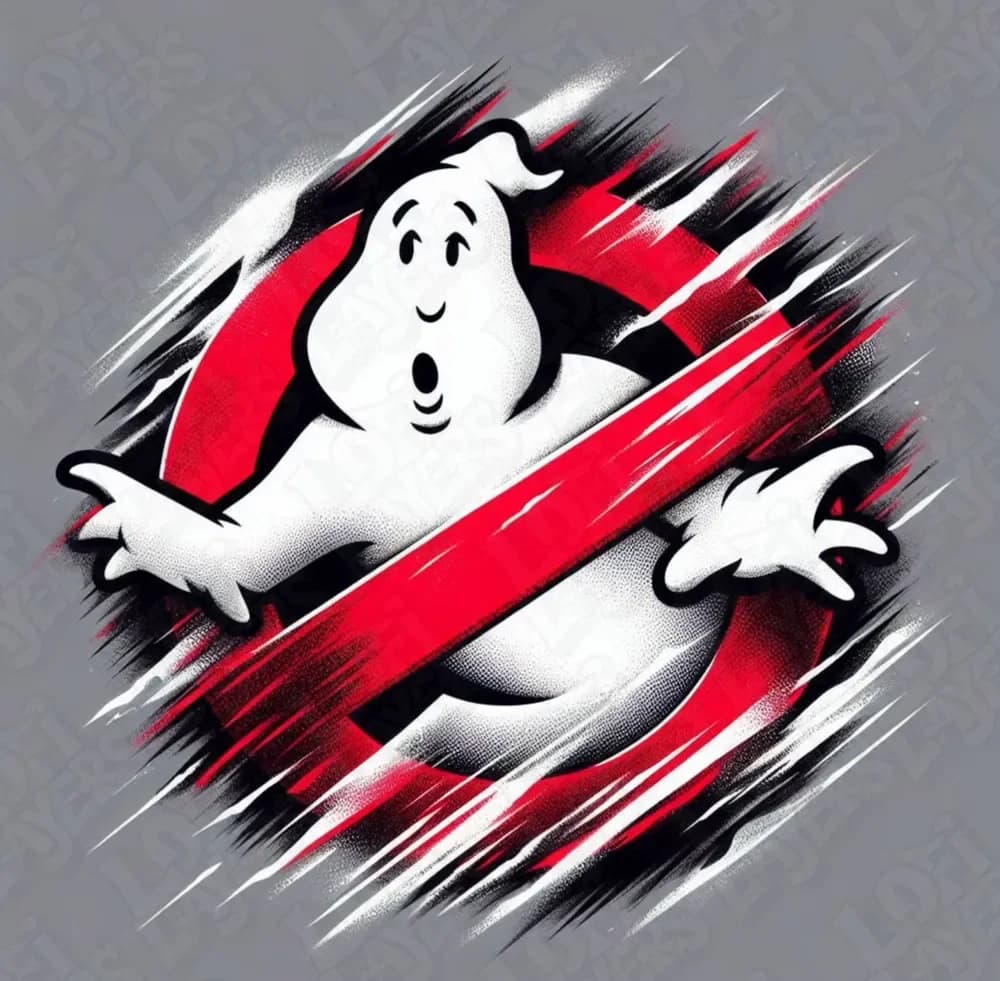 Ghostbusters logo Hueforge by LoFi Layers HueForge model: Ghostbusters logo Hueforge by LoFi Layers