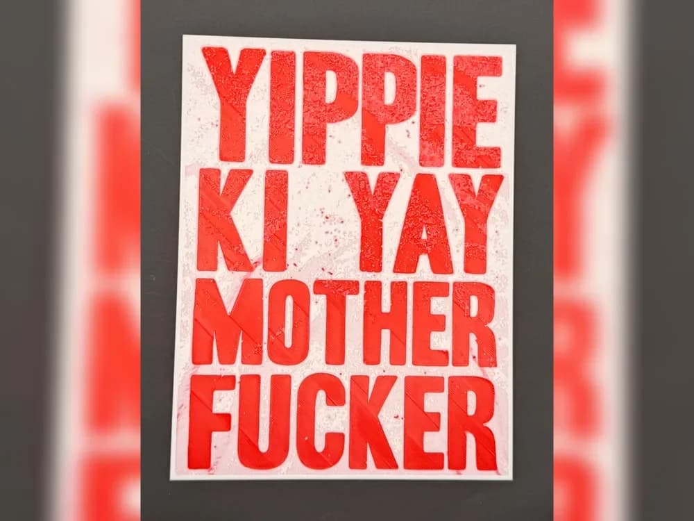 Die Hard - Yippee Ki Yay Motherf*cker Print Set Die Hard - Yippee Ki Yay Motherf*cker Print Set