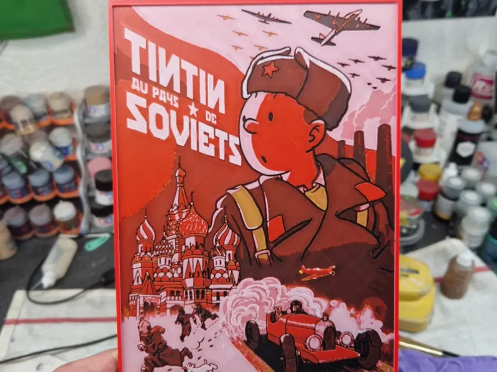 Tintin Hueforge by Dakiren HueForge model: Tintin Hueforge by Dakiren