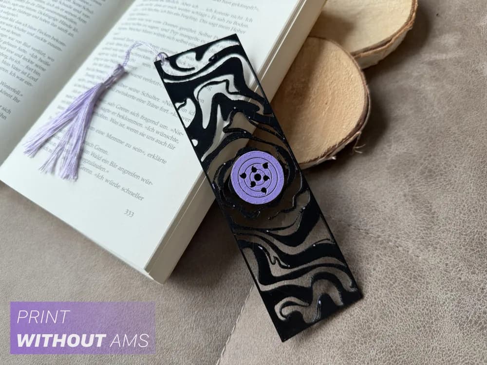 Rinnegan Naruto Bookmark by Loupes HueForge model: Rinnegan Naruto Bookmark by Loupes