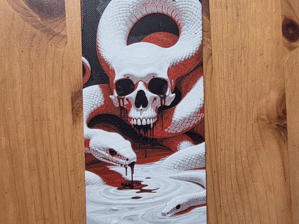 Snake And Skull Hueforge by Morganja HueForge model: Snake And Skull Hueforge by Morganja