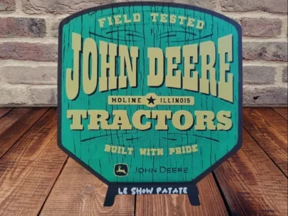 Plaque vintage John Deere Hueforge by leshowpatate HueForge model: Plaque vintage John Deere Hueforge by leshowpatate
