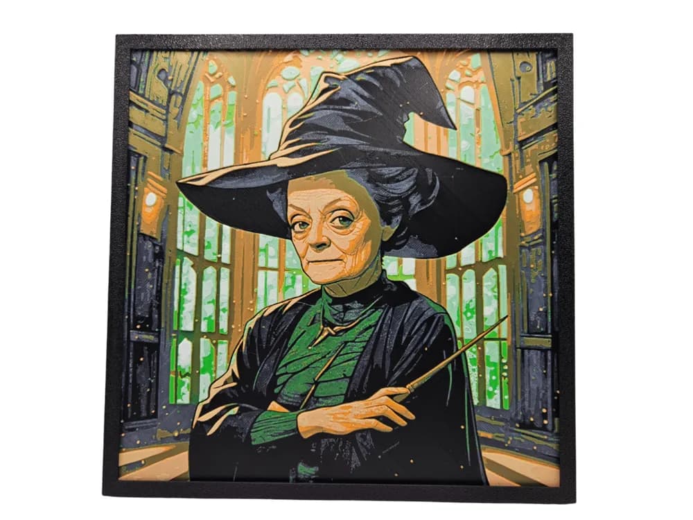 HueForge model: Professor Minerva McGonagall (Harry Potter) by BusyKikiBee