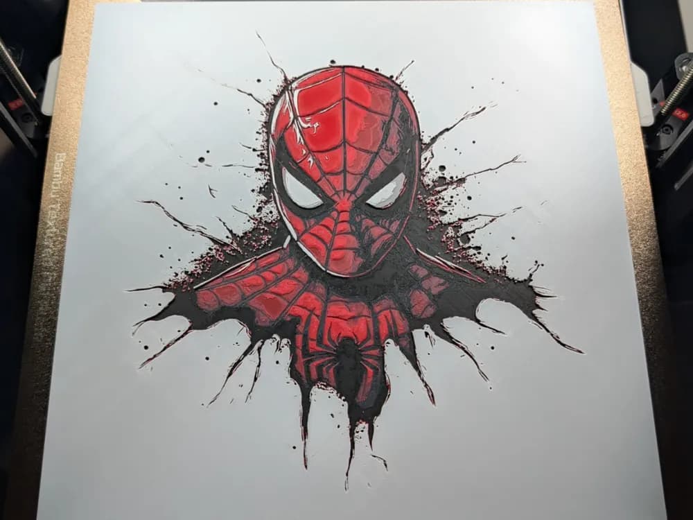 Spider Man Hueforge by LuisArnauth HueForge model: Spider Man Hueforge by LuisArnauth